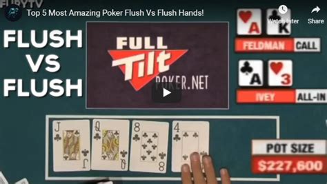 poker flush vs flush